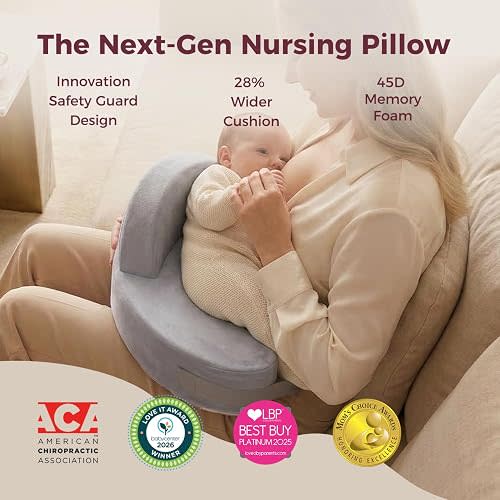 Momcozy Cozylite Nursing Pillow for Breastfeeding - Supportive Memory Foam