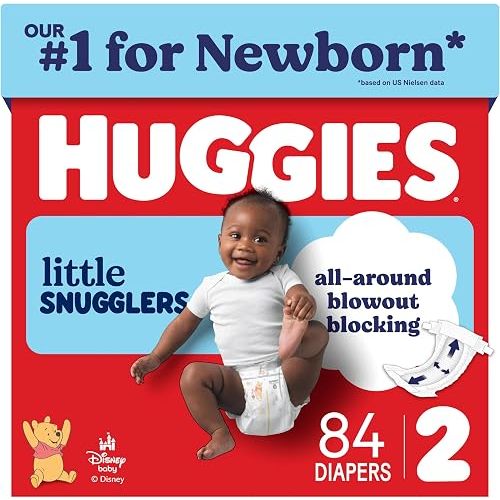 Huggies Little Snugglers Diapers Size 2, 84 Count