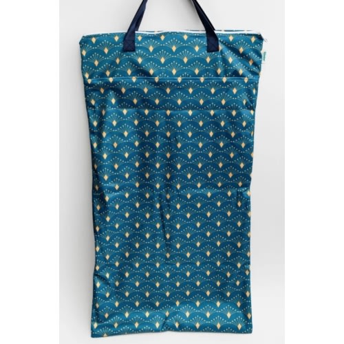 Large Zipper Hanging Wet Bag, Laundry Bag with Handles
