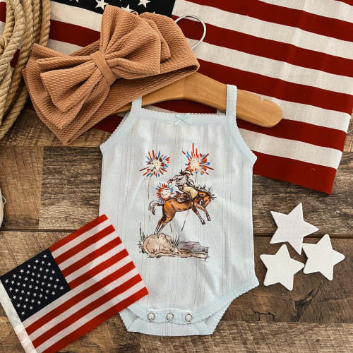 Cody Freedom –Light Blue Infant Pointelle Onesie/Toddler/Youth Tank – theFRINGEDpineapple