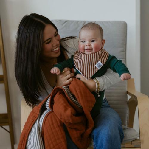 Bandana Baby Bibs | Clay Set - 8 Pack | Parker Baby Co.