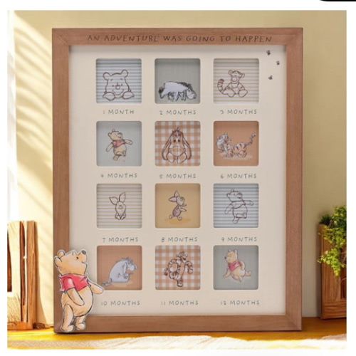 Disney Winnie The Pooh 'Adventure' First Year Large Wooden Photo Frame