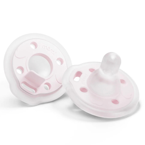 babypace® breast-like pacifier 2-set in delicate seashell | mōmi