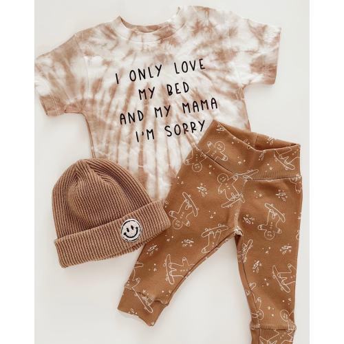 I Only Love My Bed & Mama Kids Shirt: Boho Baby Bodysuit