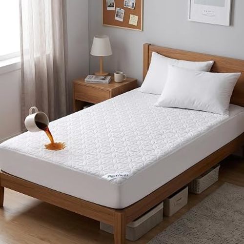 Waterproof Mattress Protector Twin, Noiseless Mattress Pad