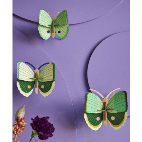 Fern Striped Butterflies, set of 3 - Studio ROOF