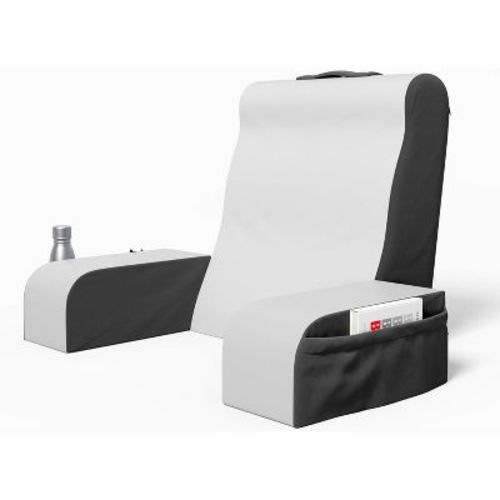 Kolbs Reading Pillow | Full Support For Comfort Solid Foam | Back Pillow For Bed Sitting Up Tv Book Gaming Pillow - (grey/white, Standard)