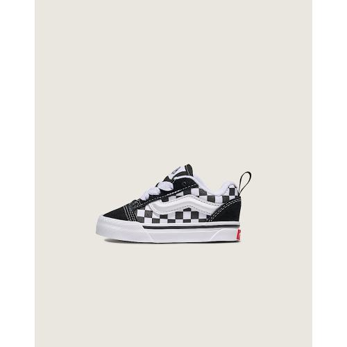 Toddler Knu Skool Checkerboard Shoe in Checkerboard Black / True White | Vans