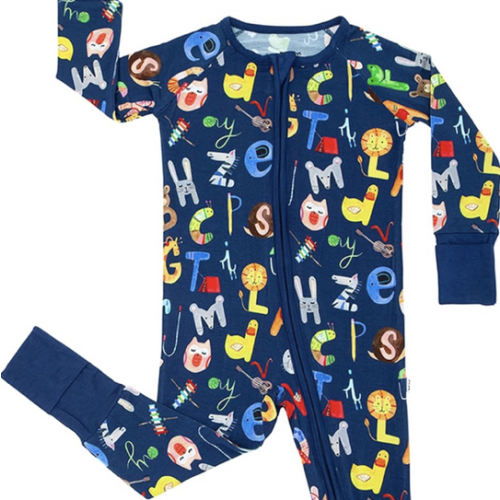 Little Sleepies Pajamas for Baby Boys & Girls, Viscose from Bamboo Baby Pajamas, Sleepers, 2-Way Zipper PJs