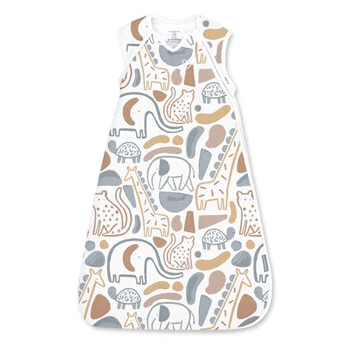 Ingenuity Sleep Sack Sleeper, Size 3-18 Months, 14-24 Pounds, 1.0 TOG, Extra-Long Zipper, 100% Cotton, Baby Sleep Sack - Jolly Jungle