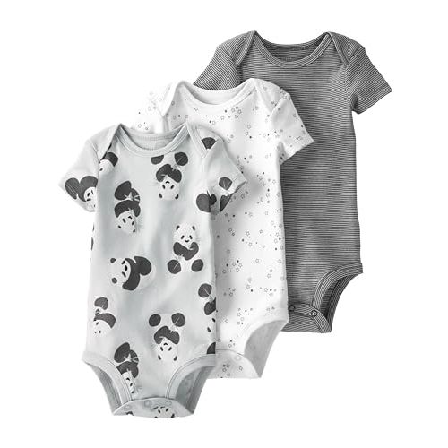 little planet by carter's unisex-baby 3-pack Short Sleeve Bodysuits Made With Organic Cotton
