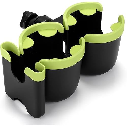 Accmor Stroller Cup Holder with Phone Holder, Bike Cup Holder, Universal Cup Holder for Uppababy Nuna Doona Strollers, 2-in-1 Cup Phone Holder for Stroller, Bike, Wheelchair, Walker, Scooter