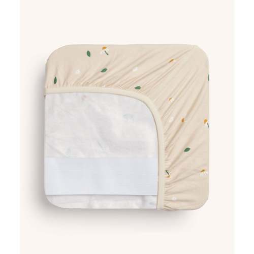 2-in-1 Waterproof Fitted Sheet Daisy Sprinkle (Bassinet, Cot) – ergoPouch AU