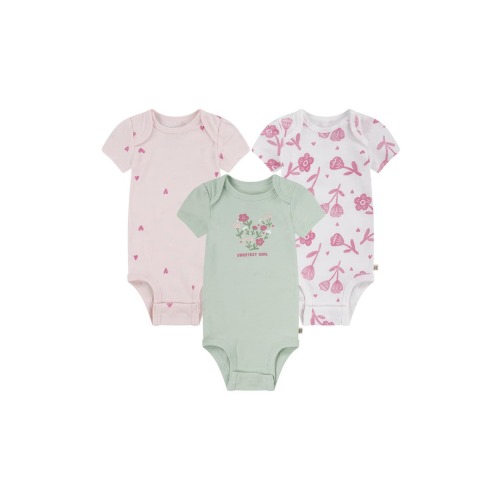 Assorted 3-Pack Organic Cotton Bodysuits (Women) | Nordstromrack