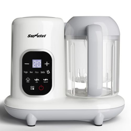 Heynemo Baby Food Maker, All-in-one Baby Food Processor with Steam, Heating, Unfreeze, Blender, Electric Blender and Food Processor Combo, Self Clean