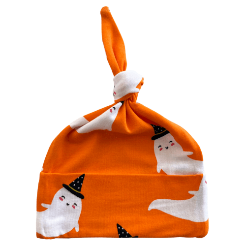 Knot Beanie, Orange Ghost – SpearmintLOVE