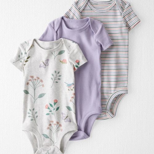 Multi Baby 3-Pack Organic Cotton Bodysuits | oshkosh.com