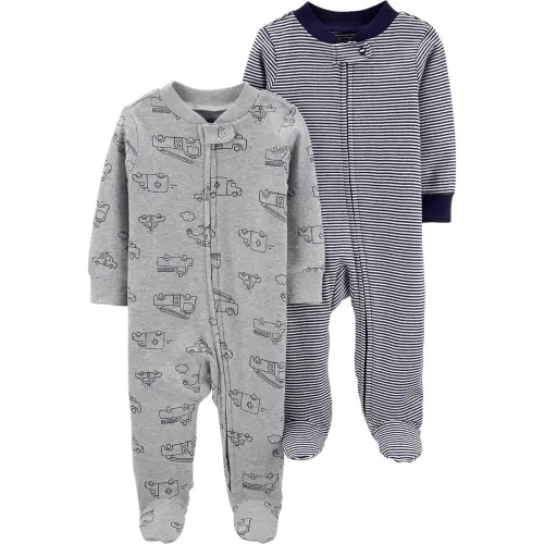 2-Pack Zip-Up Cotton Sleep & Play - Multi