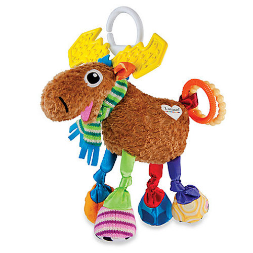 Lamaze Clip & Go Mortimer The Moose Infant Toy, Baby Car Seat Toy, Plush Stroller Toy