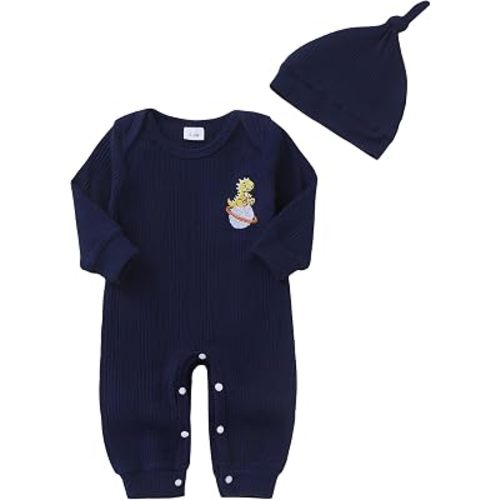 NZRVAWS Preemie Baby Boy Clothes Newborn Romper Set Long Sleeves 0-12Months