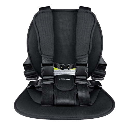 Urgown Golf Cart Child Positoner, 5-Point Design to Secure Little Ones During Golf-Cart Rides, with Adjustable Straps (Color: Black)