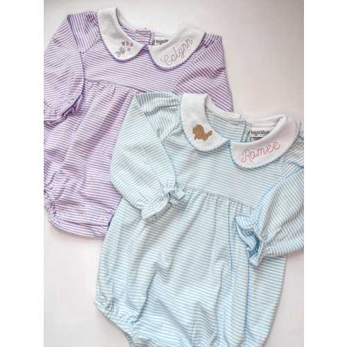 Baby Girls Embroidered Name Bubble