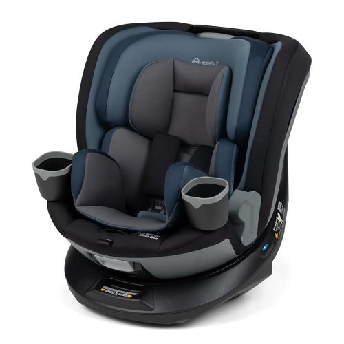 Safety 1st Turn and Go 360 ST Rotating All-in-One Convertible Car Seat, SafetySwivel Technology, SecureTech Installation, 3-in-1 Rear-Facing, Forward-Facing, Booster, 5-100 lbs, Dark Triad