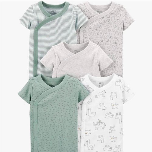 Simple Joys by Carter's Unisex Baby 5-pack Side Snap Short-sleeve Bodysuit