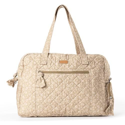 Staya Quilted Duffle Bag - Perfect Travel Companion, Quilted Weekender Bag for Women, (Floral Canvas)