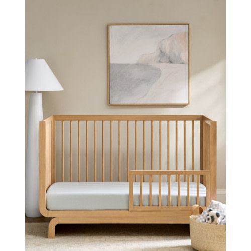 European Linen Fitted Crib Sheet in Ivory