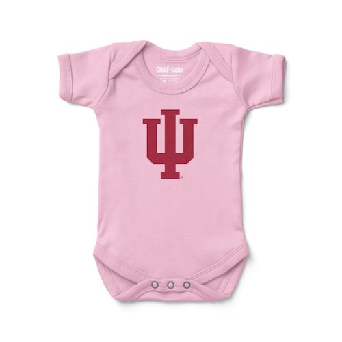 Indiana Hoosiers Chad & Jake Newborn & Infant Bodysuit - Pink
