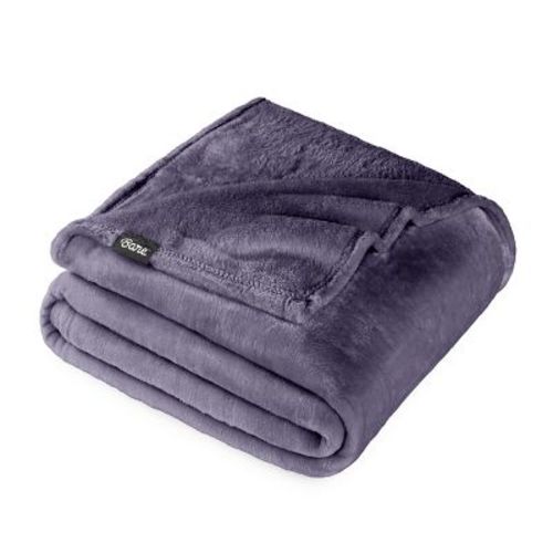Microplush Fleece Blanket - Twin XL, Dusty Purple