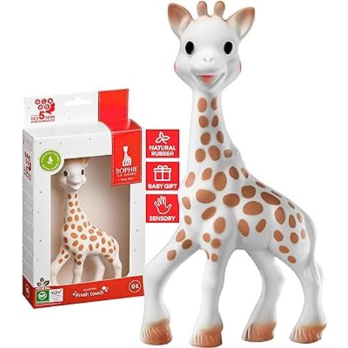 Sophie la girafe, Fresh Touch | Handcrafted for 60 Years in France | Natural Rubber | Designed for Teething Babies | Awaken All 5 Senses | Easy to Clean
