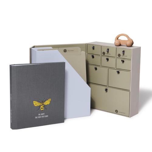 Personalized Baby Memory Book & Keepsake Box Set: Deluxe Newborn Gift for Pregnancy and Shower