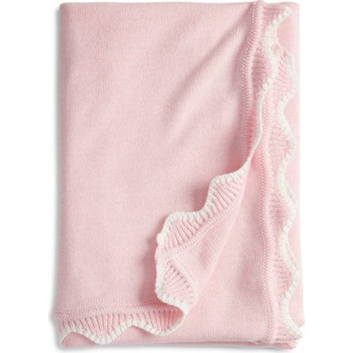 Scallop Trim Baby Blanket