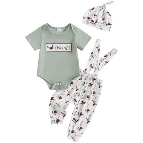 Newborn Baby Boy Clothes Rib Knit Long Sleeve Romper Cute Suspender Pants Solid Infant Fall Winter Gentleman Outfit
