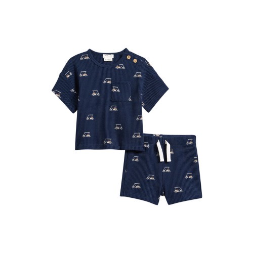 Golf Cart Thermal Organic Cotton Blend T-Shirt & Shorts Set