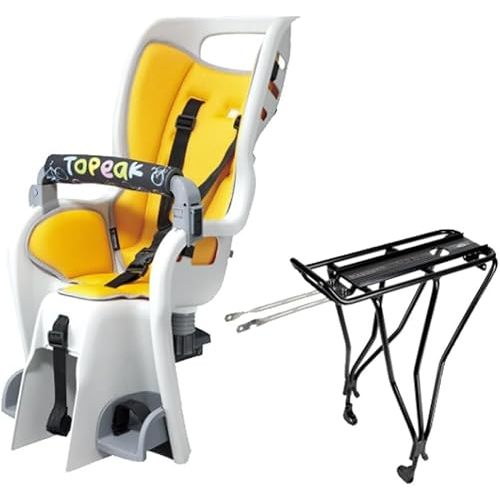 Topeak Baby Seat II Child Bike Seat, MTX 2.0, with Disc Compatible Rear Rack - Fits 29"