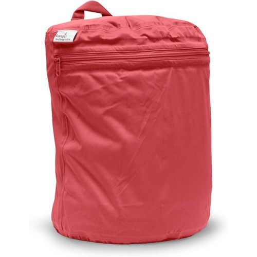 Kanga Care Wet Bag MINI Seam Sealed Waterproof 3D Dimensional for Baby Cloth Diapers, Travel, Beach, Pool, Gym, Swim | Spice