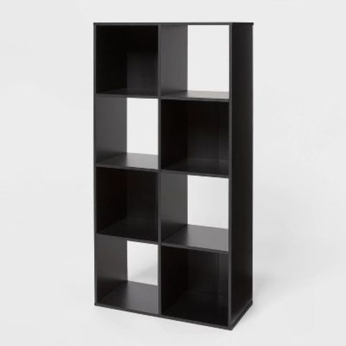 11" 8-Cube Book Shelf Black - Brightroom™