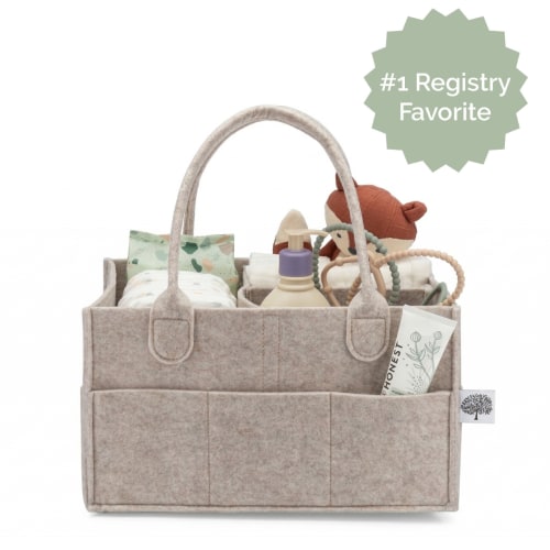 Felt Diaper Caddy Organizer for Baby Essentials | Parker Baby Co.