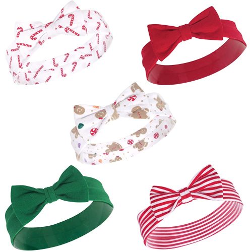 Hudson Baby Infant Girl Cotton and Synthetic Headbands