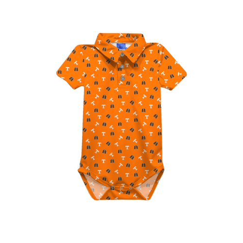 Power T Smokey Orange Polo Bodysuit – Little Josie's