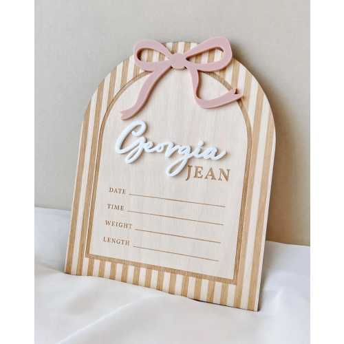 Birth Stat Sign Birth Announcement Sign for Hospital Birth Stat Announcement Name Announcement Sign Girl Hospital Name Sign Baby Girl Birth