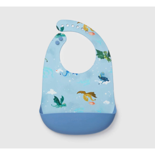 Silicone Bib Printed - Magical Dragons