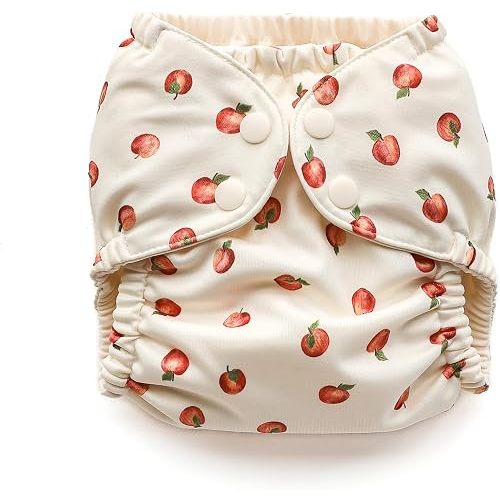 Esembly Cloth Diaper Cover, Apple Orchard, Size 2 (18-35lbs)