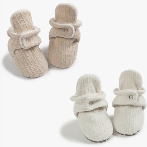 Newborn Infant Baby Girl Boy Cotton Booties Stay On Sock Slippers
