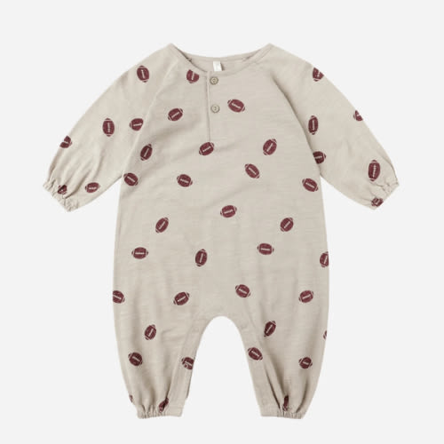 Henley Jumpsuit || Football – Rylee + Cru