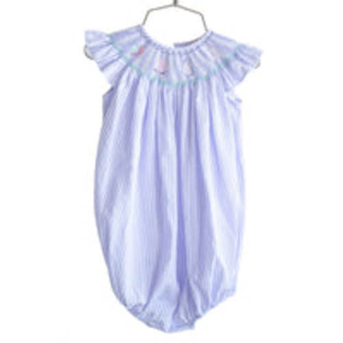 Smocked Seashells Bubble for Girls I Ruth and Ralph