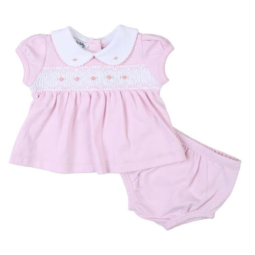 Magnolia Baby Mandy and Mason's Classics Smocked Collared Ruffle Diaper Set – Best Dressed Child